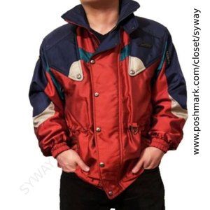 Descente Vintage Ski Winter Red Blue Green Retro Snowboard Jacket